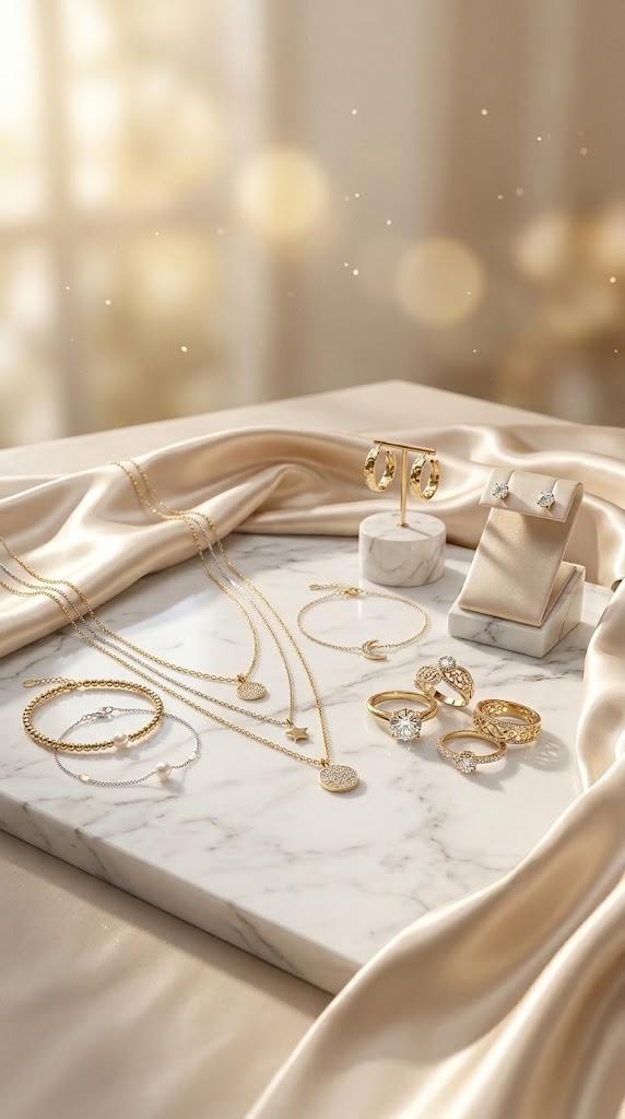 MLF jewelry collection styled shot